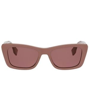 Fendi Eyewear Butterfly Frame Sunglasses - Pink