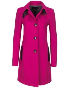 Armani Jeans Long-Sleeved Coat - Pink