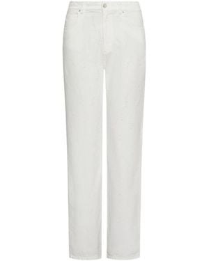 Marella Jeans With Belt Loops - White