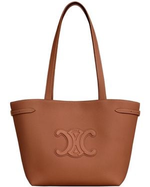 Celine Small Cabas Anaïs Cuir Triomphe Shoulder Bag - Brown