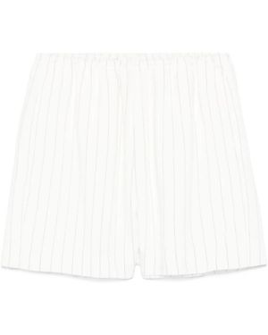 Nanushka Striped Shorts - White