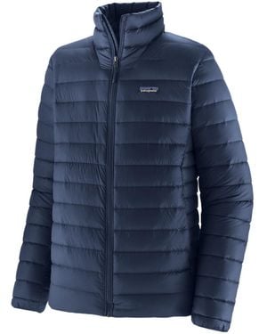 Patagonia Logo-Patch Padded Down Jacket - Blue
