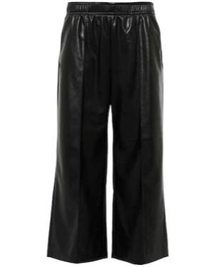 Velvet By Graham & Spencer Elastic Waistband Capri Trousers - Black