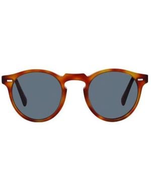 Oliver Peoples Round Frame Sunglasses - Blue
