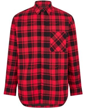 Off-White c/o Virgil Abloh Padded Overshirt Sn99 - Red