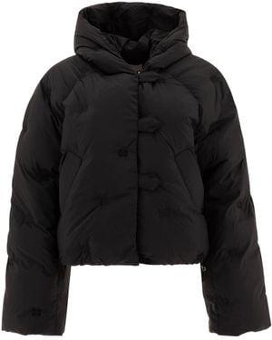 Ganni Short Tech Puffer Jacket - Black