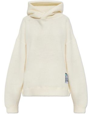 DSquared² Logo-Patch Wool Hoodie - White