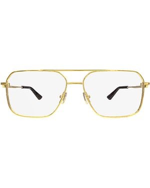 Bottega Veneta Logo Plain Glasses - White