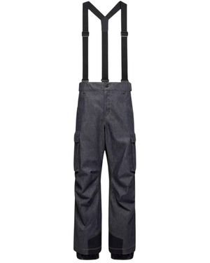 Moncler Grenoble Padded Denim Ski Trousers - Blue