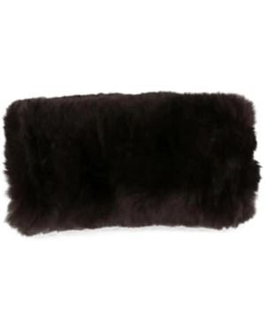 Yves Salomon Plush Hat - Black