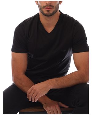BOSS Vneck Shortsleeve Tshirt - Black