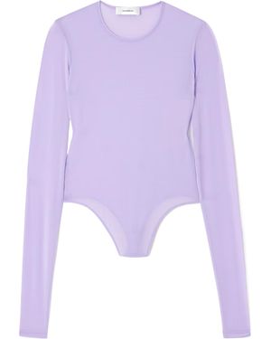 Wardrobe NYC Round Neck Bodysuit - Purple