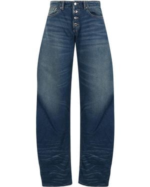 ICON DENIM Riri Barrel-Leg Jeans - Blue