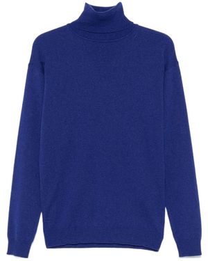 Saint Laurent Turtleneck Cashmere Jumper - Blue