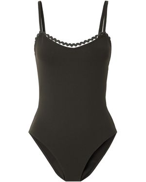 Eres Fever Fantasy Wavy Lace Swimsuit - Black