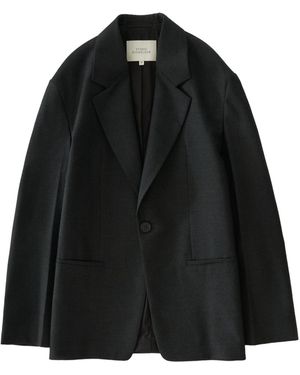Studio Nicholson Fenn Single-Breasted Blazer - Black