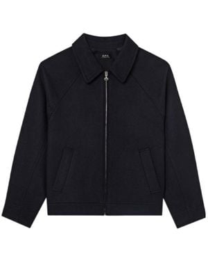 A.P.C. Zip-Up Chase Jacket - Blue