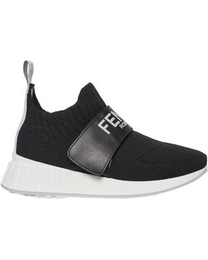 Fendi Mesh Junior Sneakers - Black