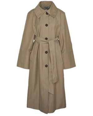 Barbour Beatrix Showerproof Trench Coat - Natural