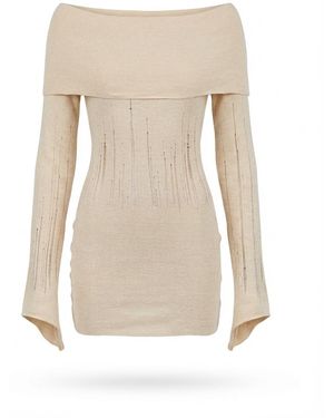 AYA MUSE Long Sleeve Dress - White