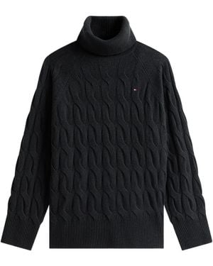Tommy Hilfiger Long-Sleeved Sweater - Black