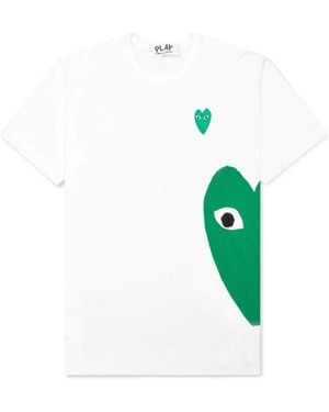 COMME DES GARÇONS PLAY Heart-Shaped Logo T-Shirt - Green