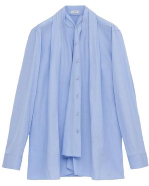 Loewe Long-Sleeved Cotton Shirt - Blue