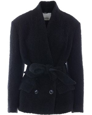 Isabel Marant Double-Breasted Syndra Jacket - Blue
