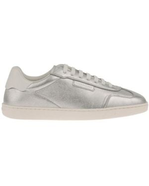 Ferragamo Ferragamo Logo Tag Low-Top Trainers - Grey