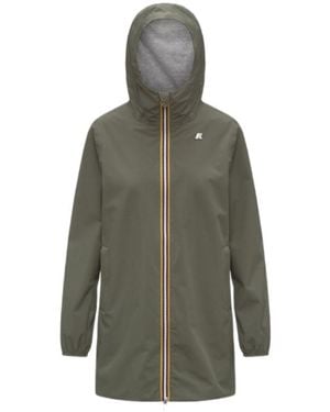 K-Way Sophie Zip-Up Coat - Gray