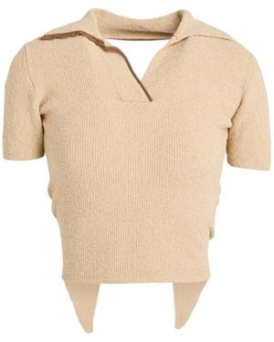 Jacquemus Minimalist Knit Short Sleeves - Natural