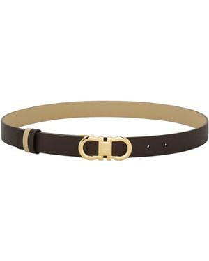 Ferragamo Ferragamo Gancini Reversible Belt - White
