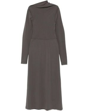 TOTEME Draped Jersey Dress - Grey
