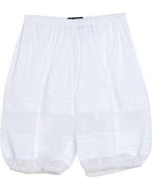 Dolce & Gabbana Solid Lace Shorts - White