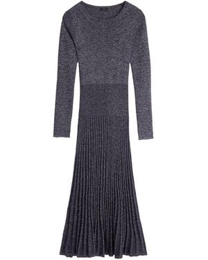 JOSEPH Long Sleeve Knit Dress - Blue