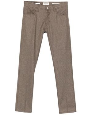 Jacob Cohen Virgin Wool Straight-Leg Trousers - Grey