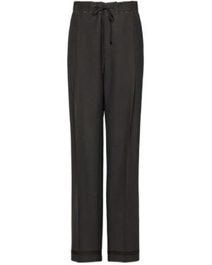 Maison Margiela Wide-Leg Trousers - Black