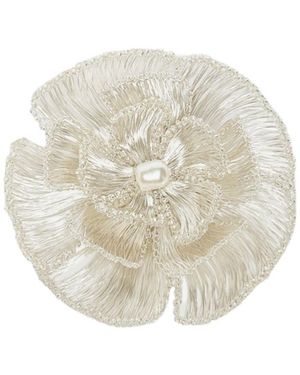 Marella Flower Brooch - White