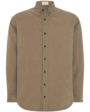 The Row Ruskin Corduroy Shirt - Brown