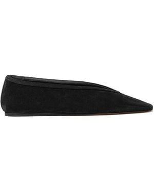 Le Monde Beryl Luna Suede Ballet Flats - Black