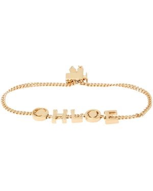 Chloé Metal Bracelet - White