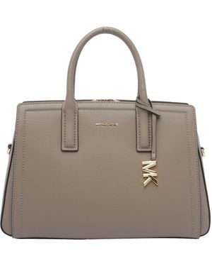 MICHAEL Michael Kors Laila Medium Satchel Bag - Natural