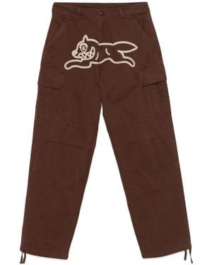 ICECREAM Running Dog Cargo Trousers - Brown