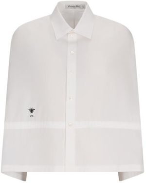 Dior Point-Neck Shirt - White