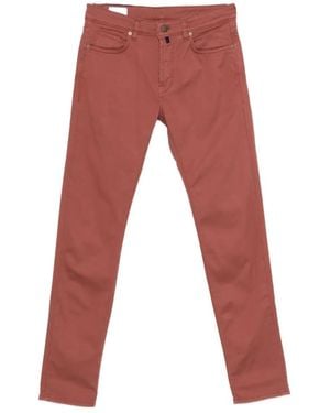 Incotex Slim-Fit Pants - Red