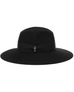 Borsalino Wide Brim Felt Hat - Black
