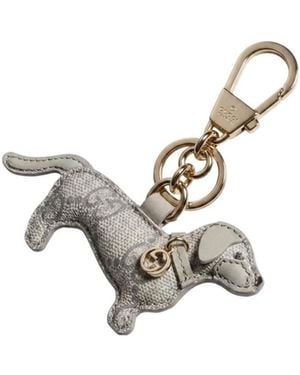 Gucci Dog-Shaped Bag Charm - Metallic