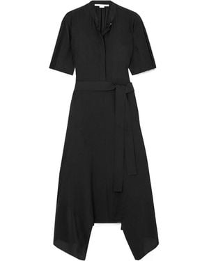 Stella McCartney Iconics Crepe Asymmetric Dress - Black