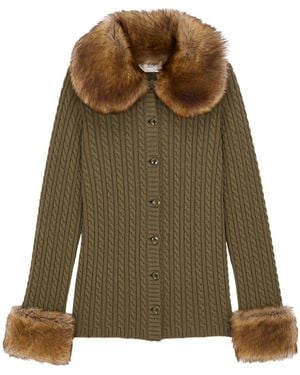 Saint Laurent Long-Sleeved Cardigan - Green