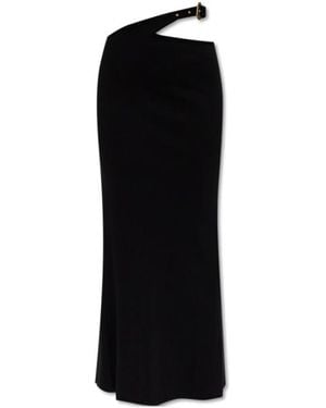 Versace Jeans Couture Couture Asymmetric Belted Skirt - Black